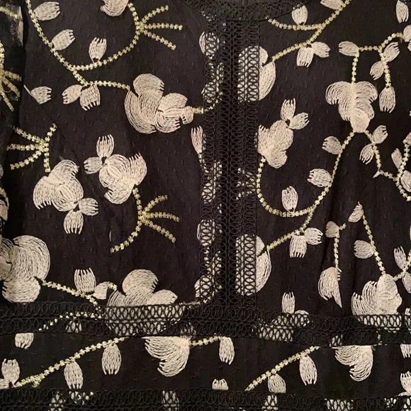 Lace and  embroidered detail dress - Picture 7 of 7